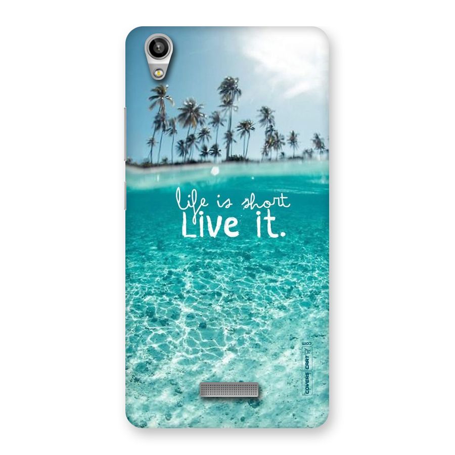 Life Is Short Back Case for Lava-Pixel-V1