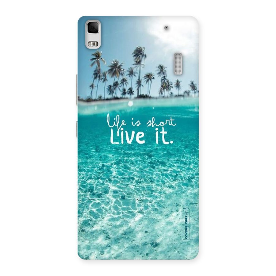 Life Is Short Back Case for Lenovo A7000