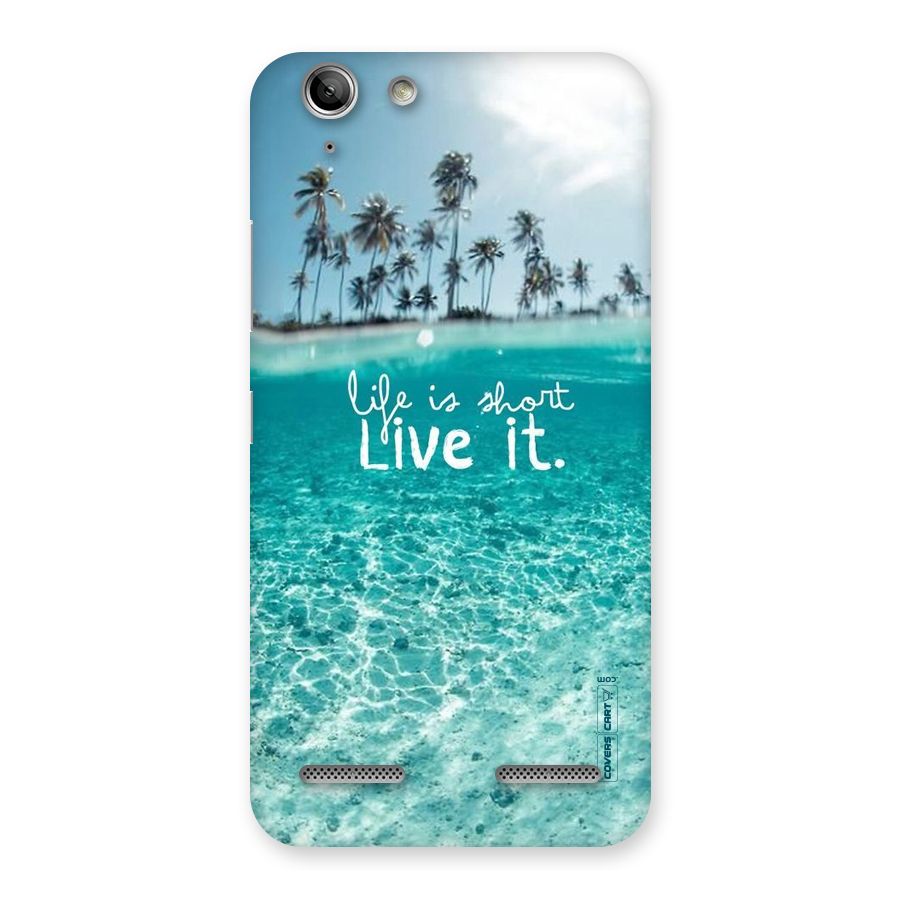 Life Is Short Back Case for Vibe K5