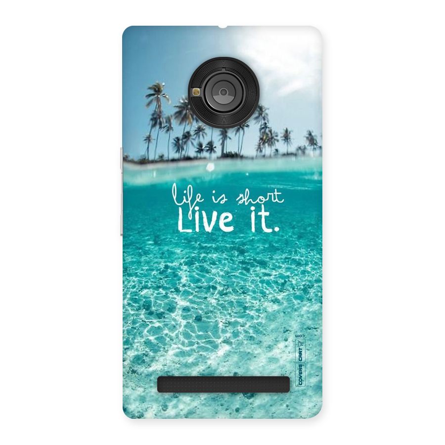 Life Is Short Back Case for Yu Yunique