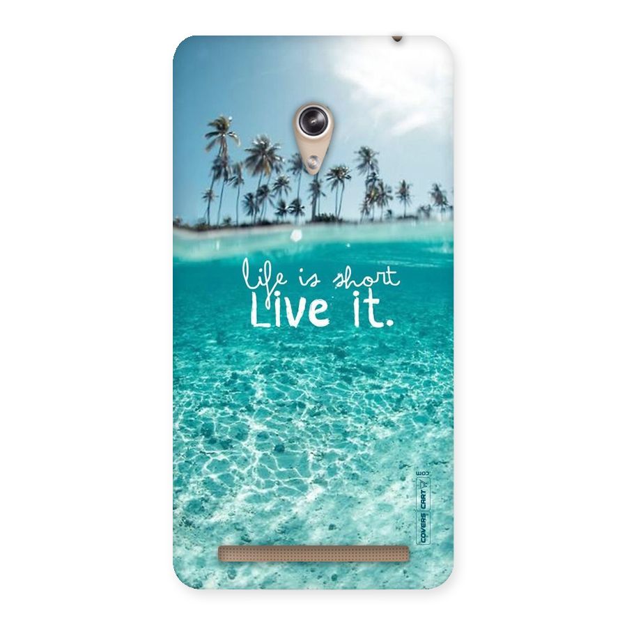 Life Is Short Back Case for Zenfone 6