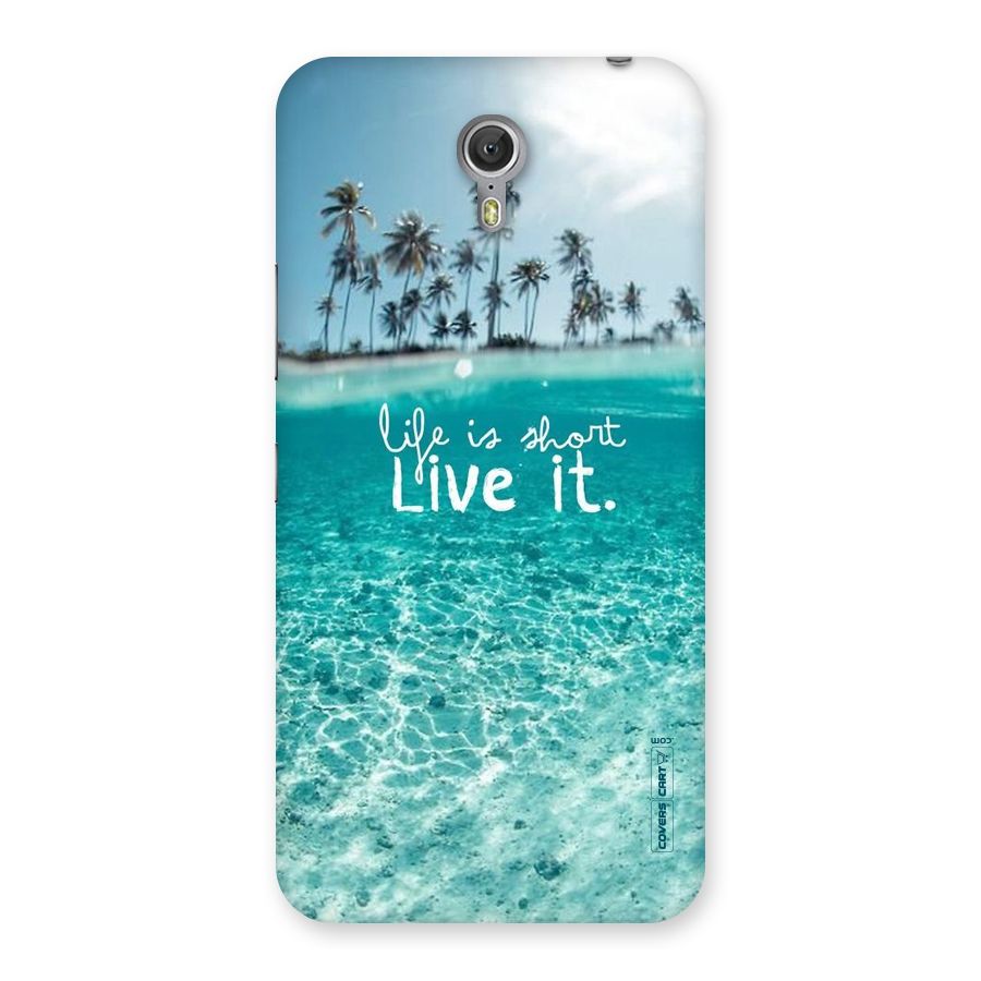 Life Is Short Back Case for Zuk Z1
