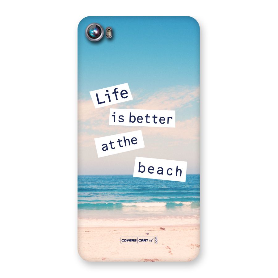 Life is better at the Beach Back Case for Canvas Fire 4
