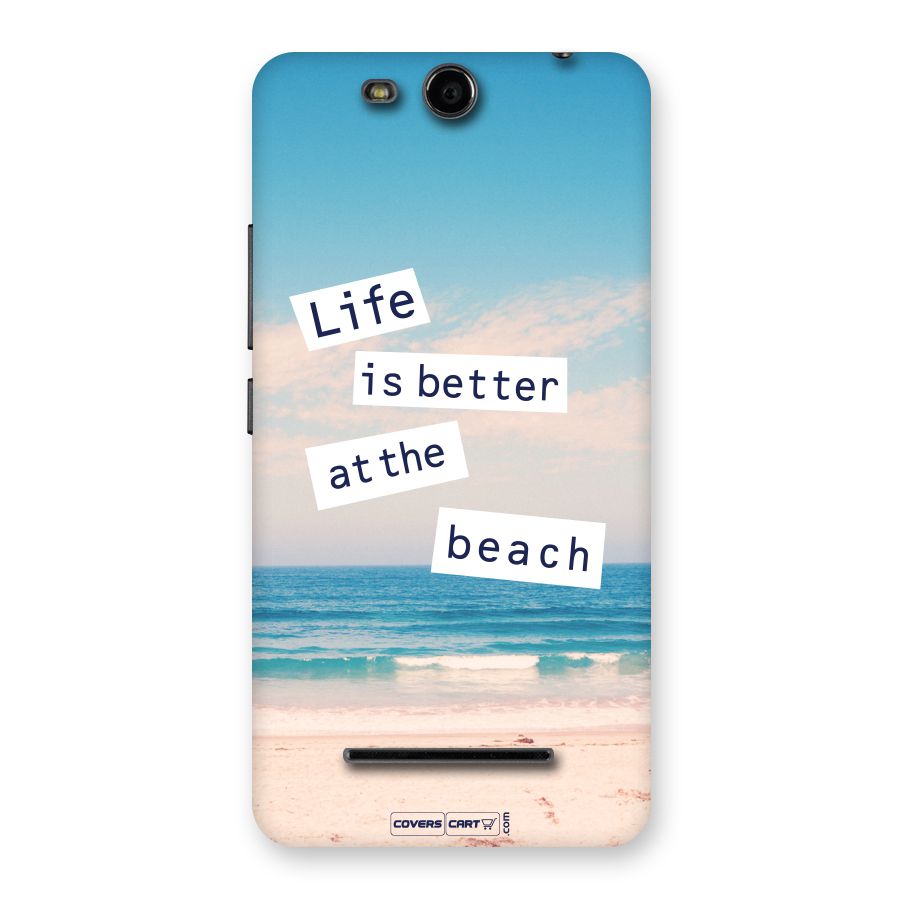 Life is better at the Beach Back Case for Canvas Juice 3