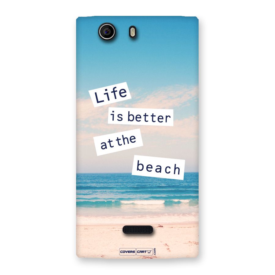 Life is better at the Beach Back Case for Canvas Nitro 2