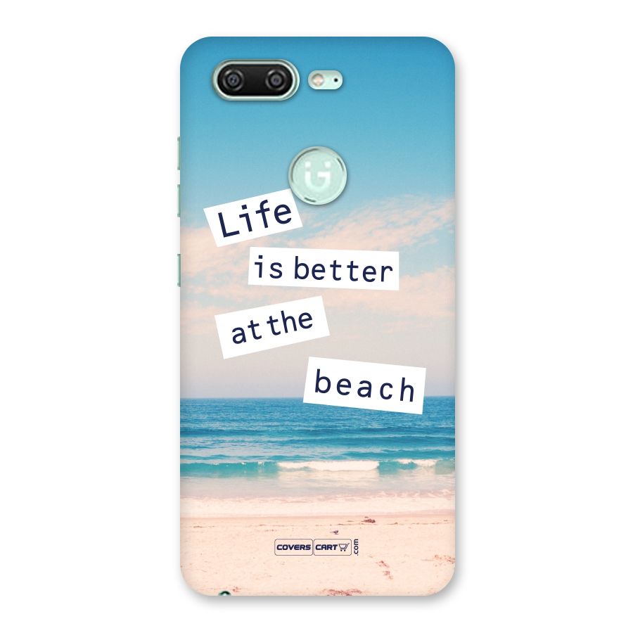 Life is better at the Beach Back Case for Gionee S10