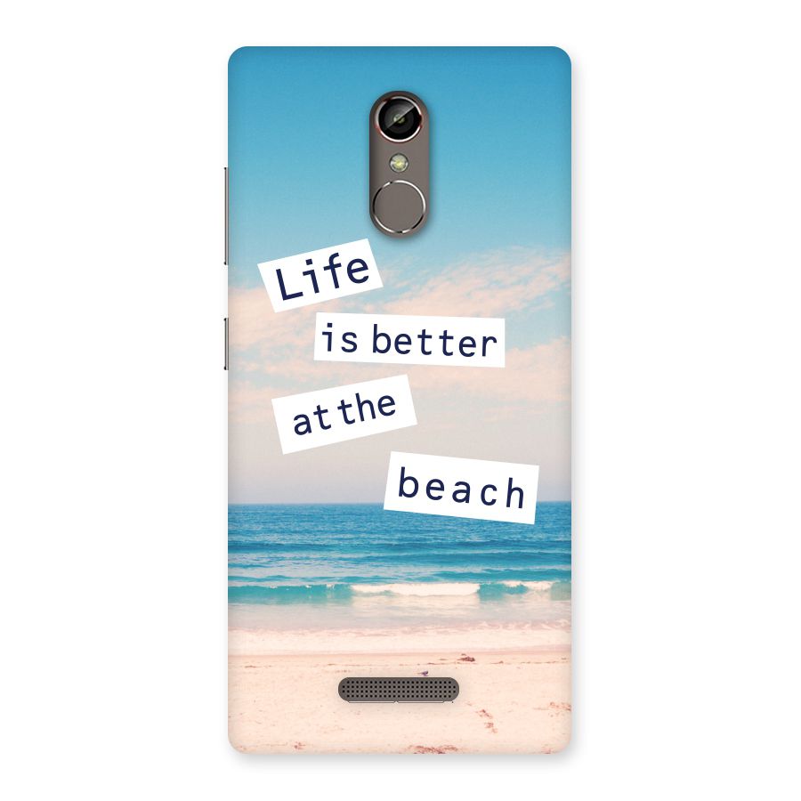 Life is better at the Beach Back Case for Gionee S6s