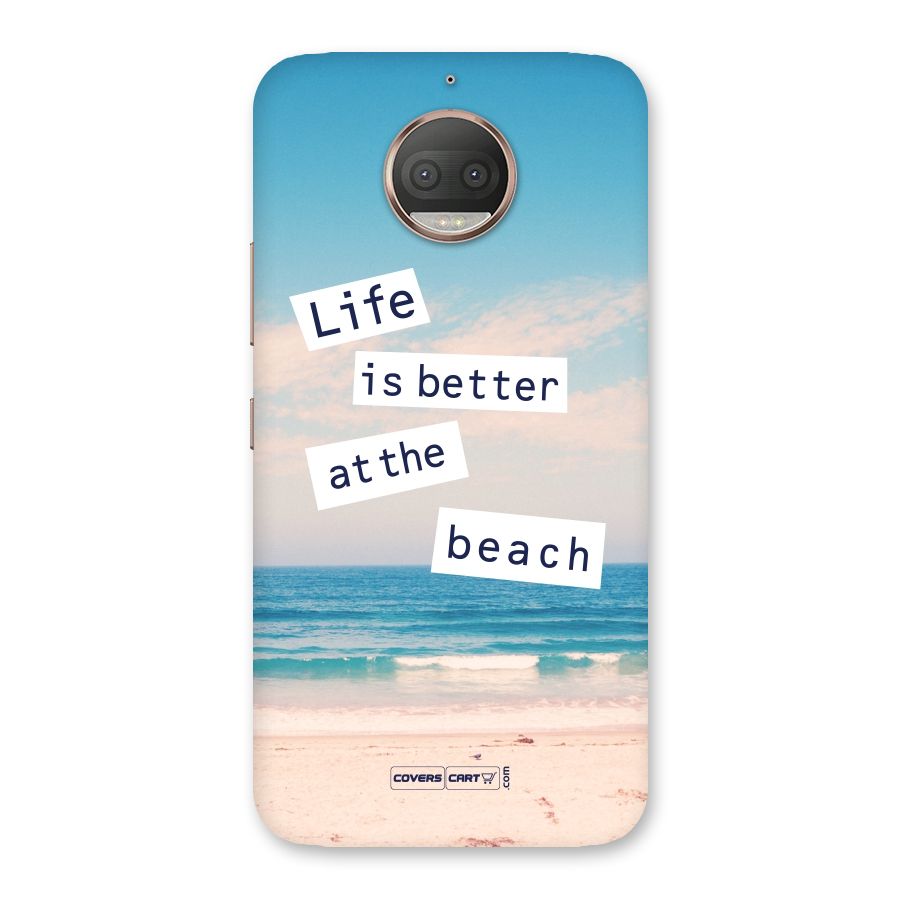 Life is better at the Beach Back Case for Moto G5s Plus
