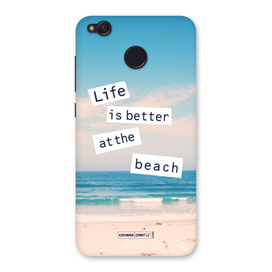 Life is better at the Beach Back Case for Redmi 4