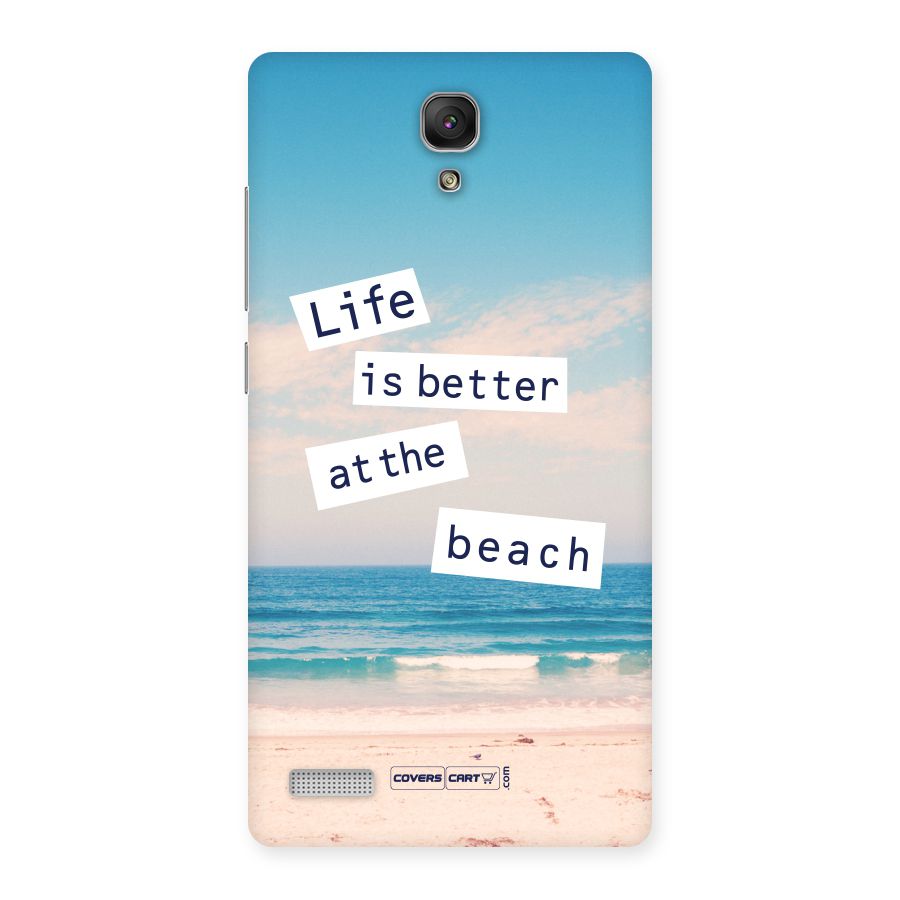 Life is better at the Beach Back Case for Redmi Note Prime