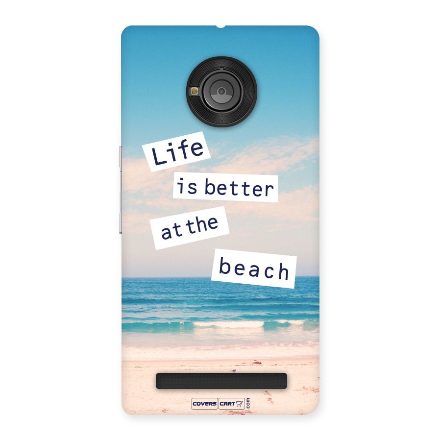 Life is better at the Beach Back Case for YU Yunique