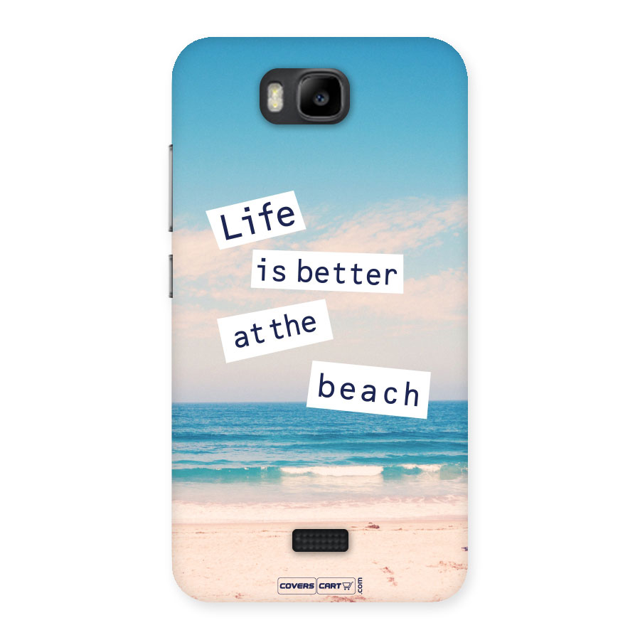 Life is better at the Beach Back Case for Honor Bee