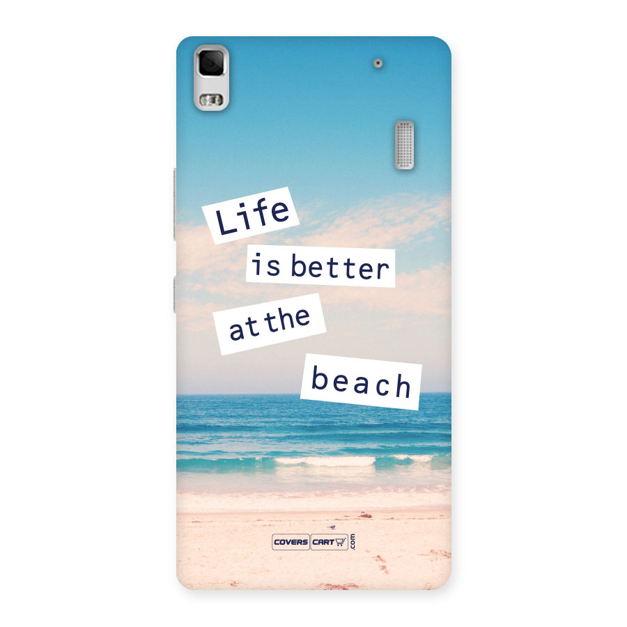 Life is better at the Beach Back Case for Lenovo A7000
