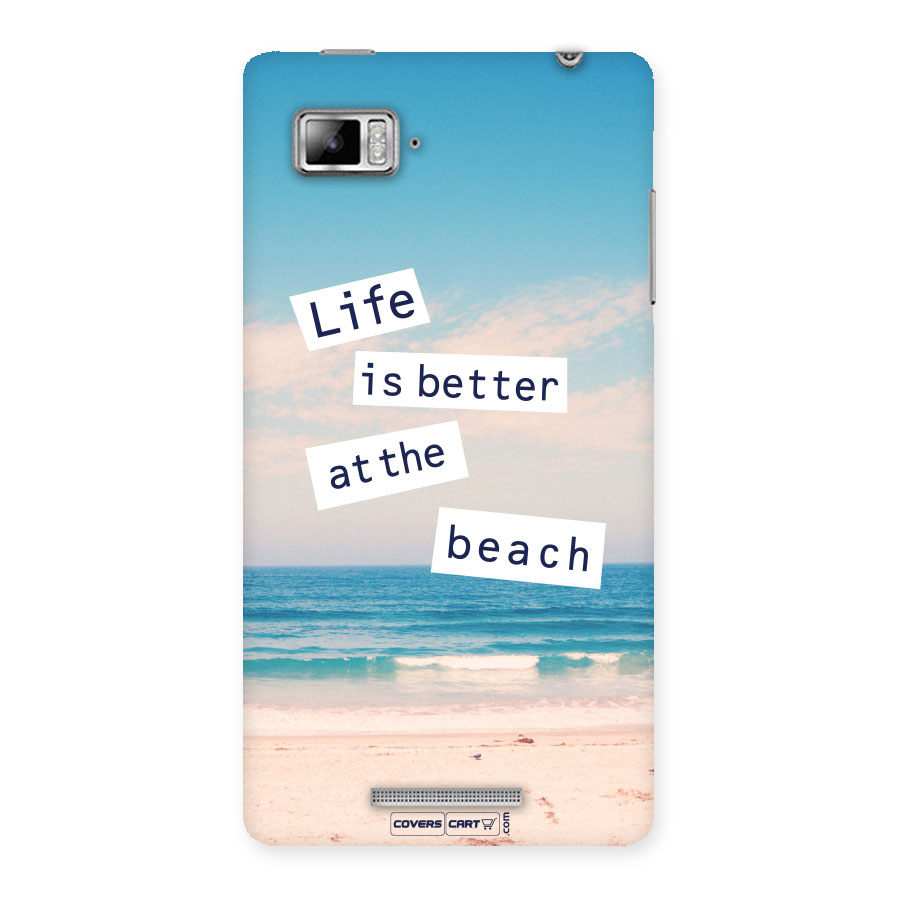 Life is better at the Beach Back Case for Lenovo Vibe Z K910