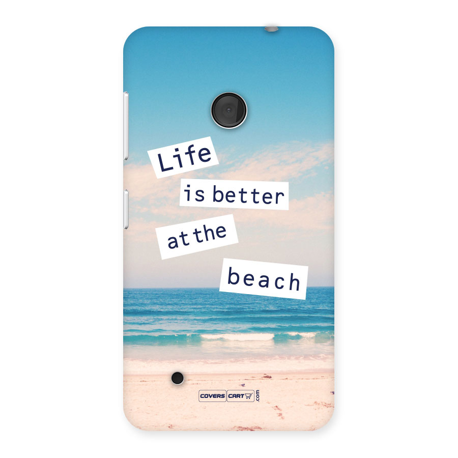 Life is better at the Beach Back Case for Lumia 530