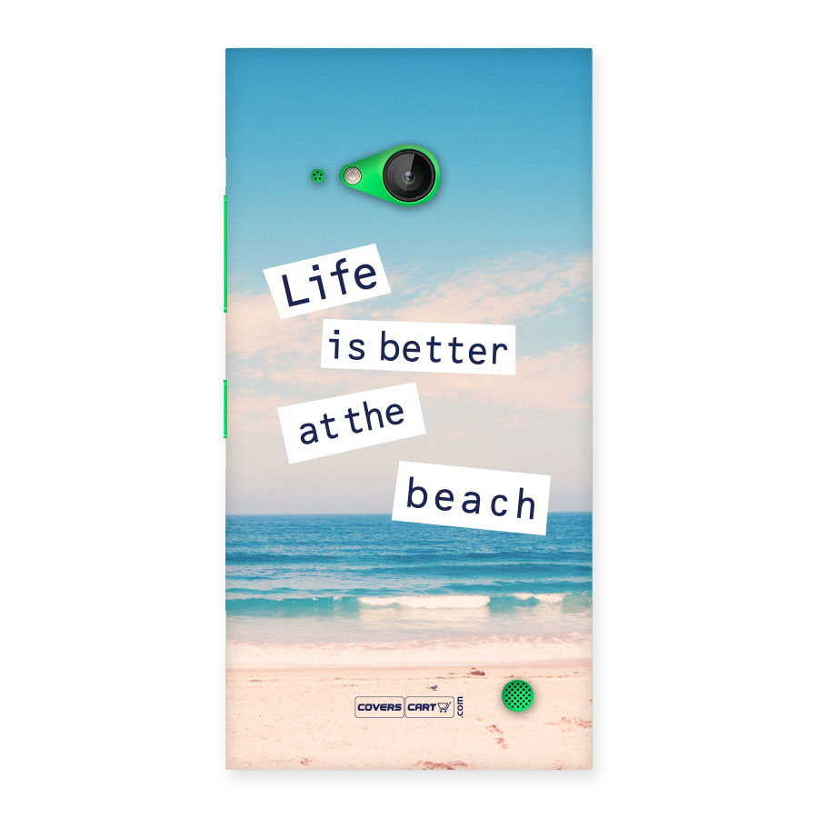 Life is better at the Beach Back Case for Lumia 730
