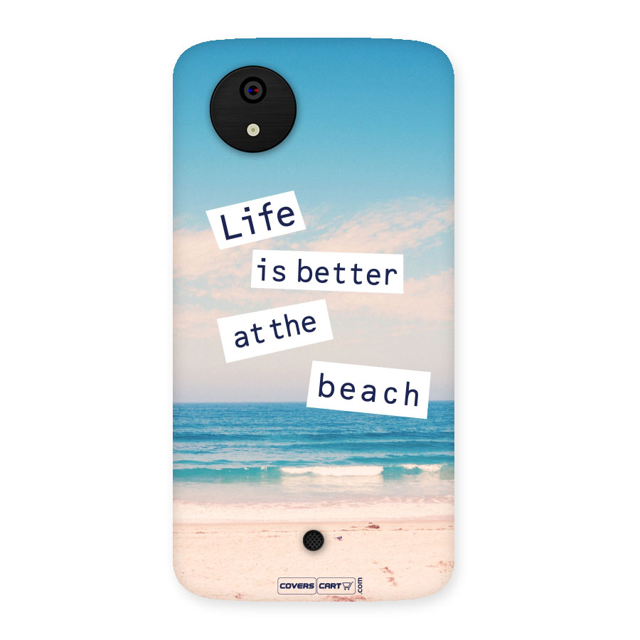 Life is better at the Beach Back Case for Micromax Canvas A1