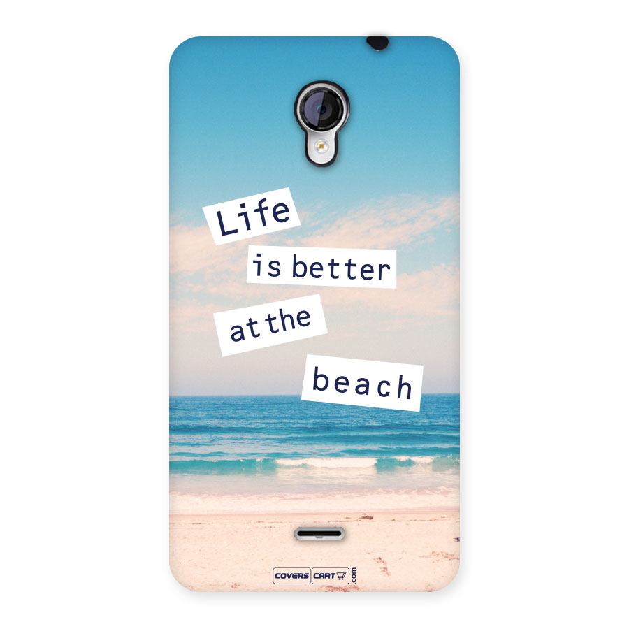 Life is better at the Beach Back Case for Micromax Unite 2 A106
