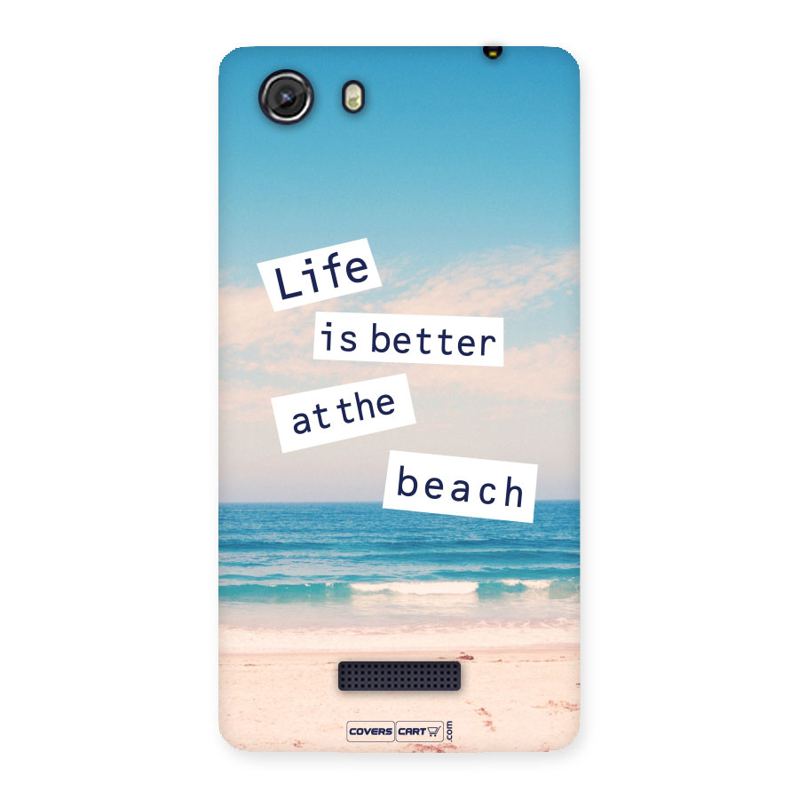 Life is better at the Beach Back Case for Micromax Unite 3