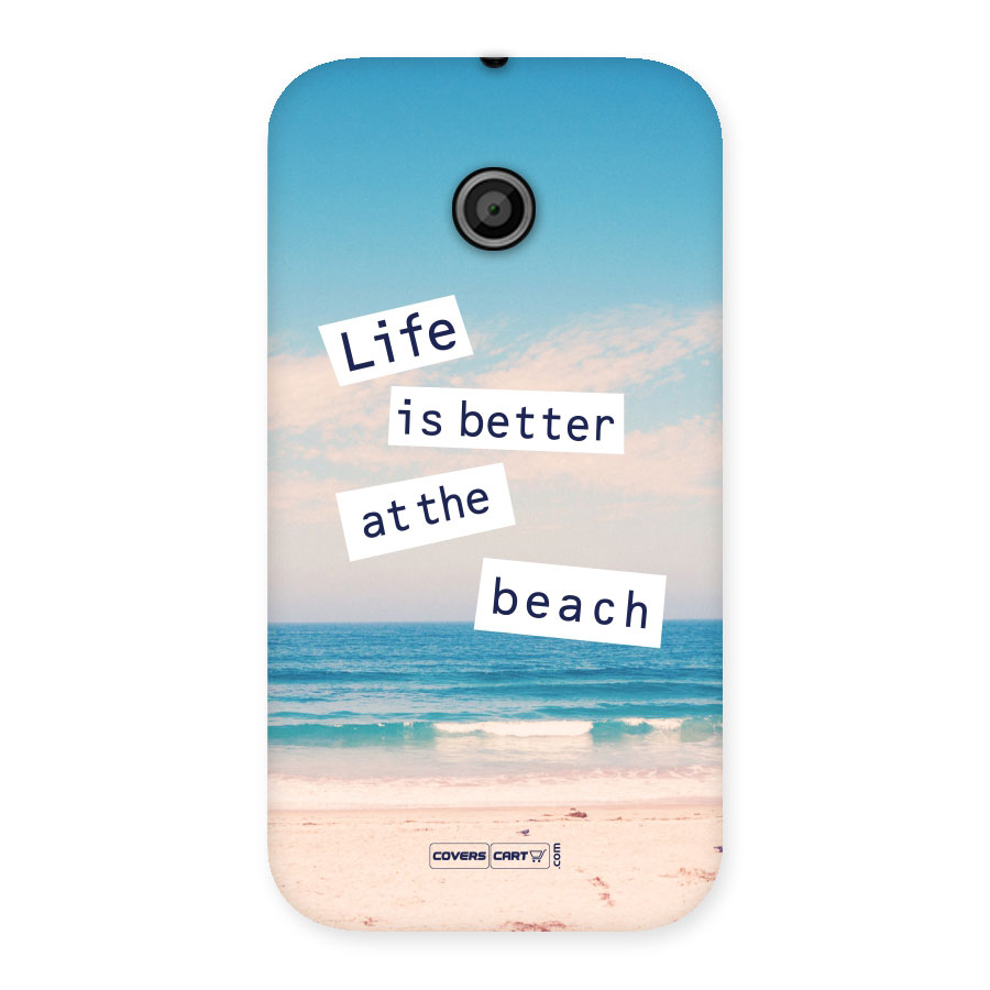Life is better at the Beach Back Case for Moto E