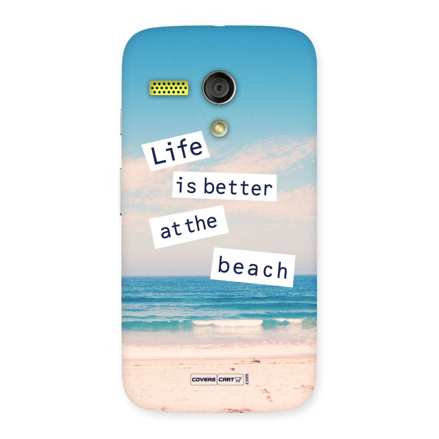 Life is better at the Beach Back Case for Moto G