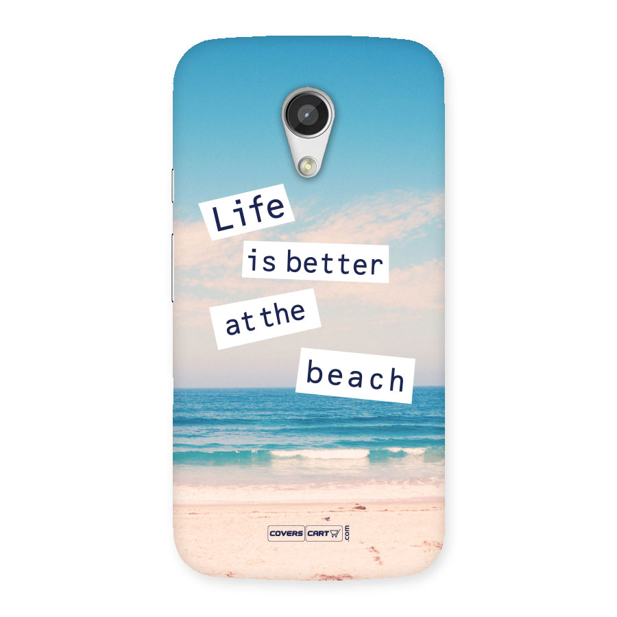 Life is better at the Beach Back Case for Moto G 2nd Gen