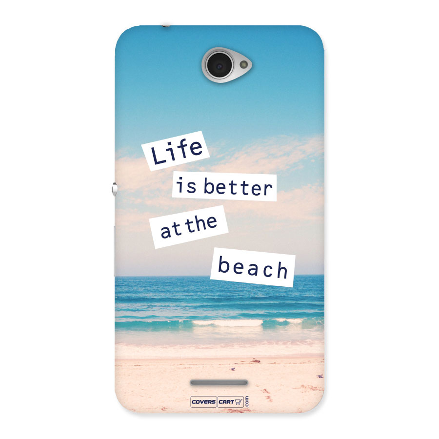 Life is better at the Beach Back Case for Sony Xperia E4