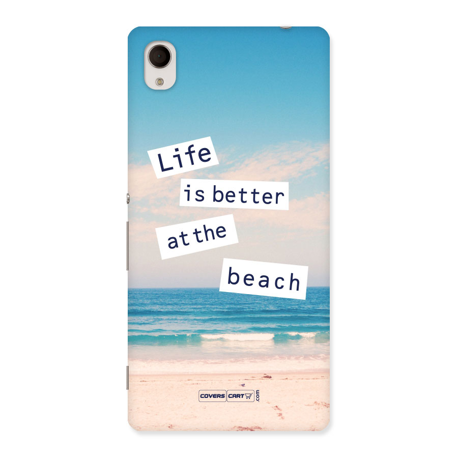 Life is better at the Beach Back Case for Sony Xperia M4