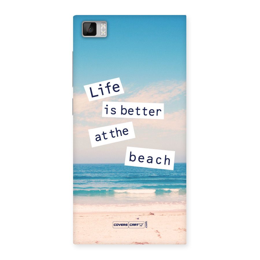 Life is better at the Beach Back Case for Xiaomi Mi3