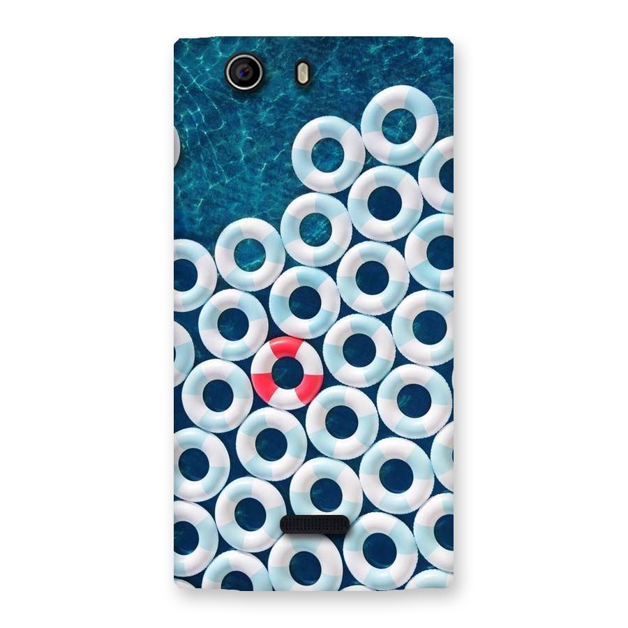 Light Blue Allure Back Case for Canvas Nitro 2 E311