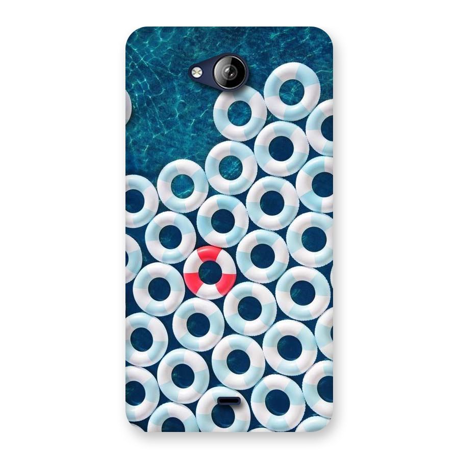 Light Blue Allure Back Case for Canvas Play Q355