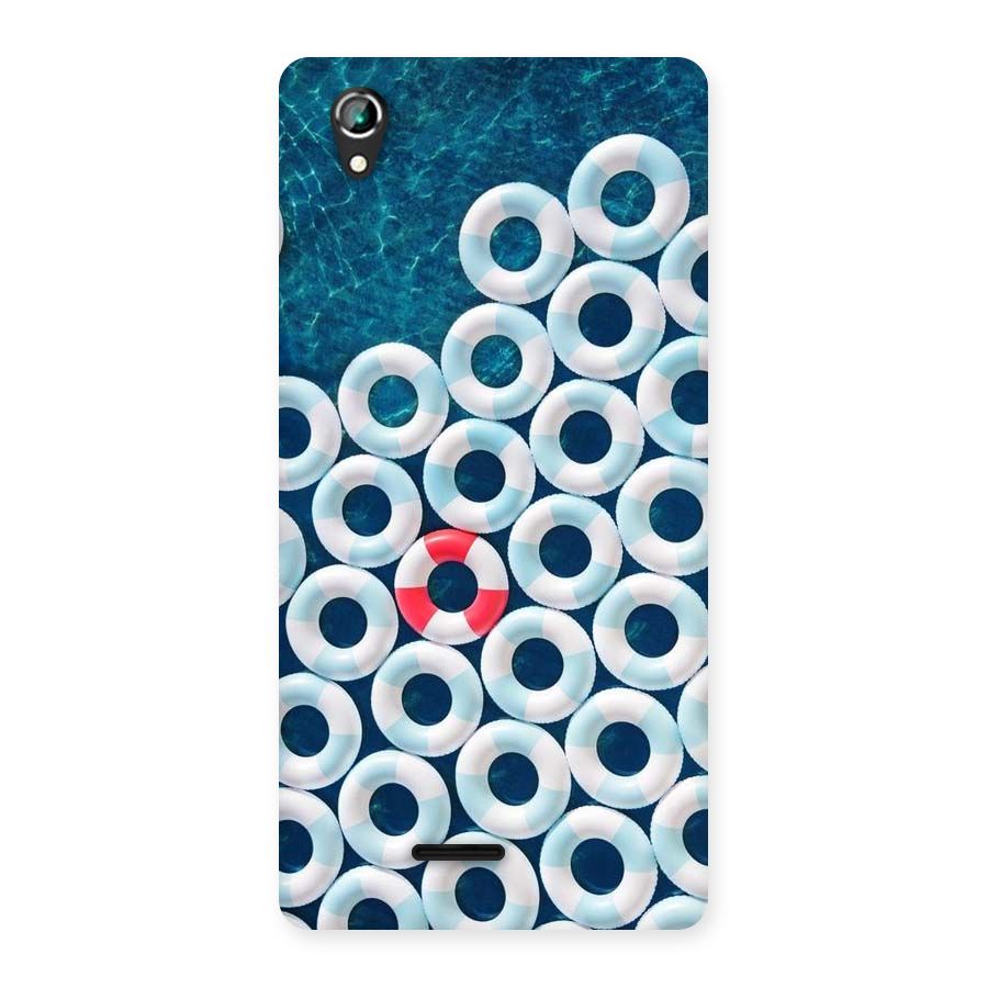 Light Blue Allure Back Case for Lava Iris 800