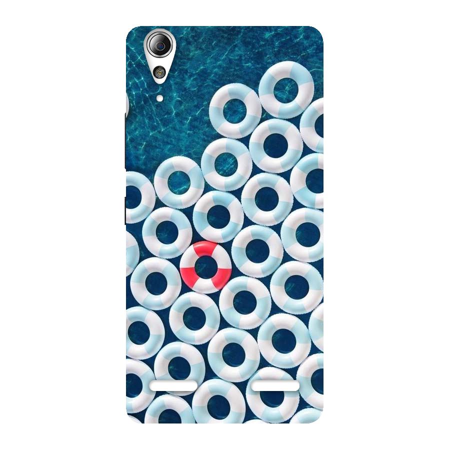 Light Blue Allure Back Case for Lenovo A6000 Plus