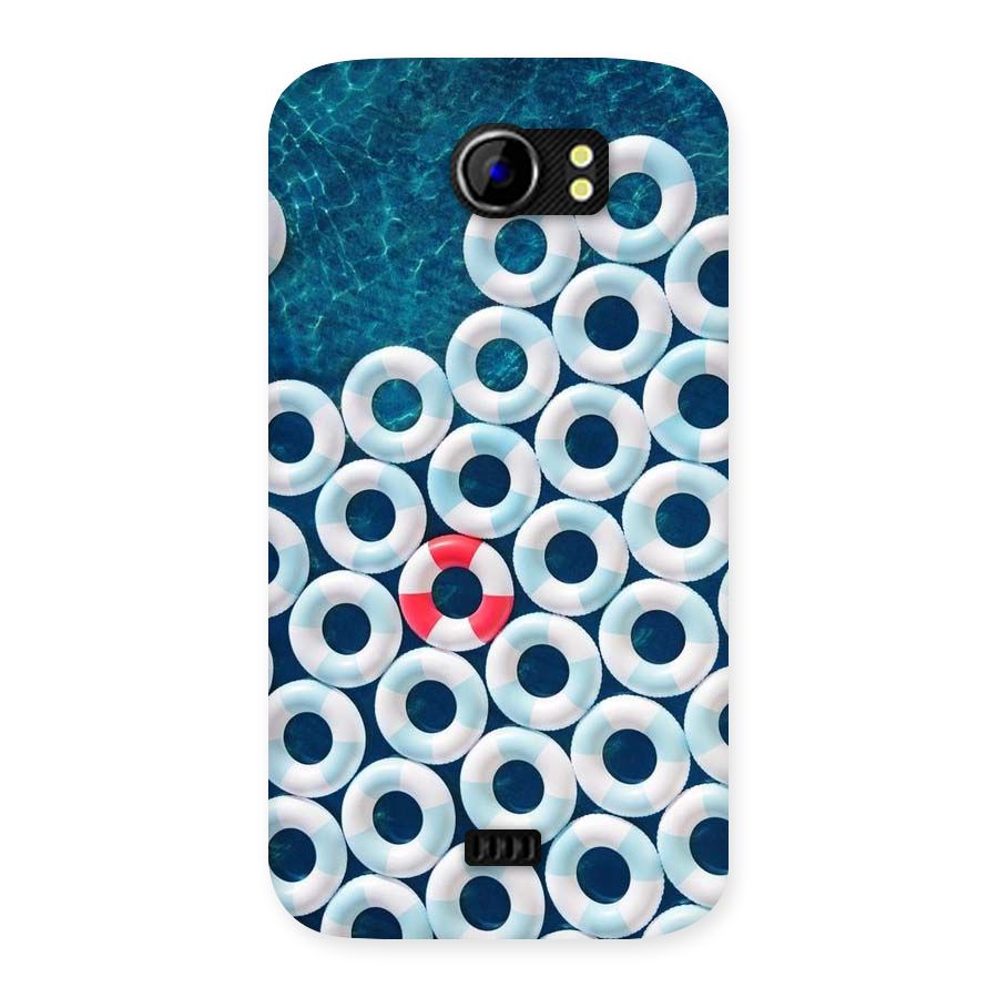 Light Blue Allure Back Case for Micromax Canvas 2 A110