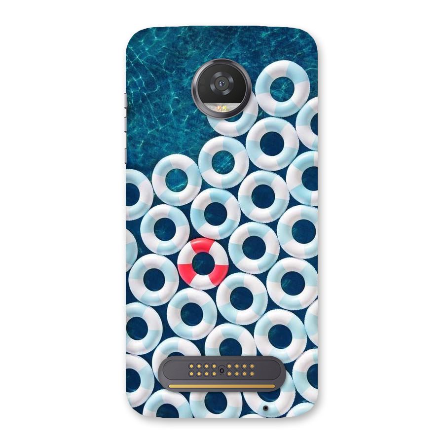 Light Blue Allure Back Case for Moto Z2 Play