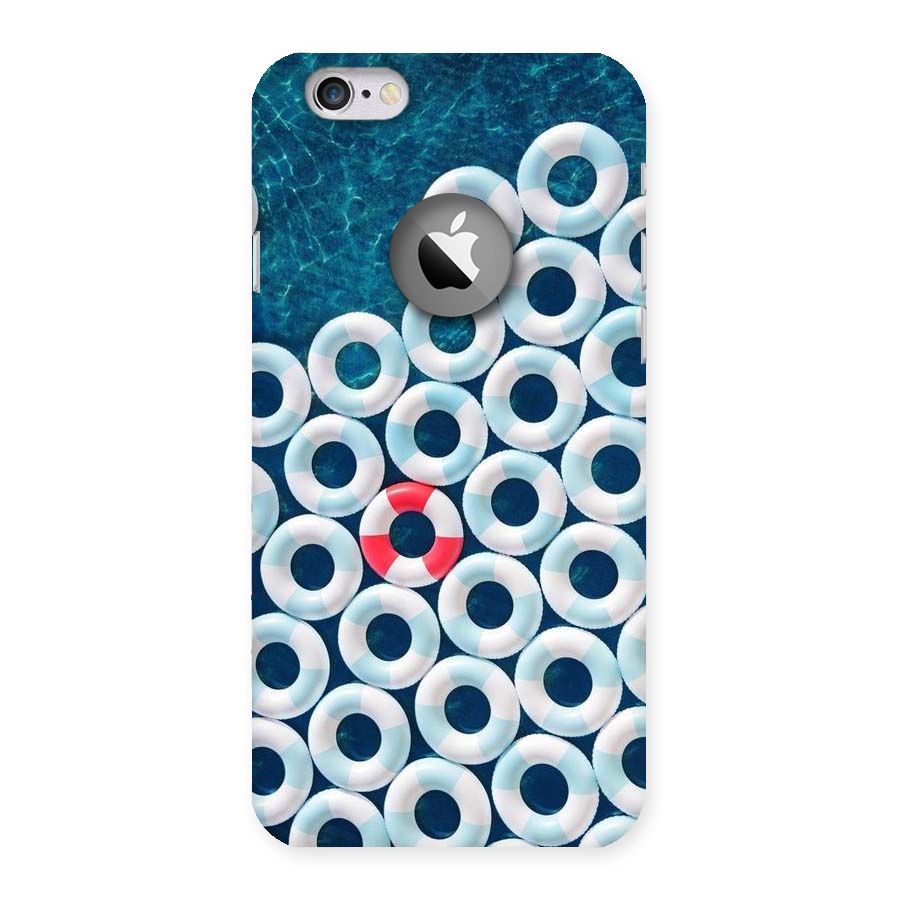 Light Blue Allure Back Case for iPhone 6 Logo Cut