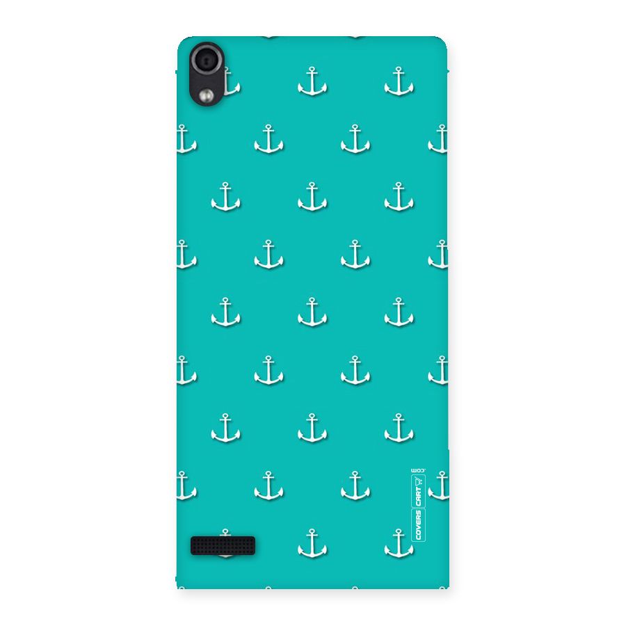 Light Blue Anchor Back Case for Ascend P6