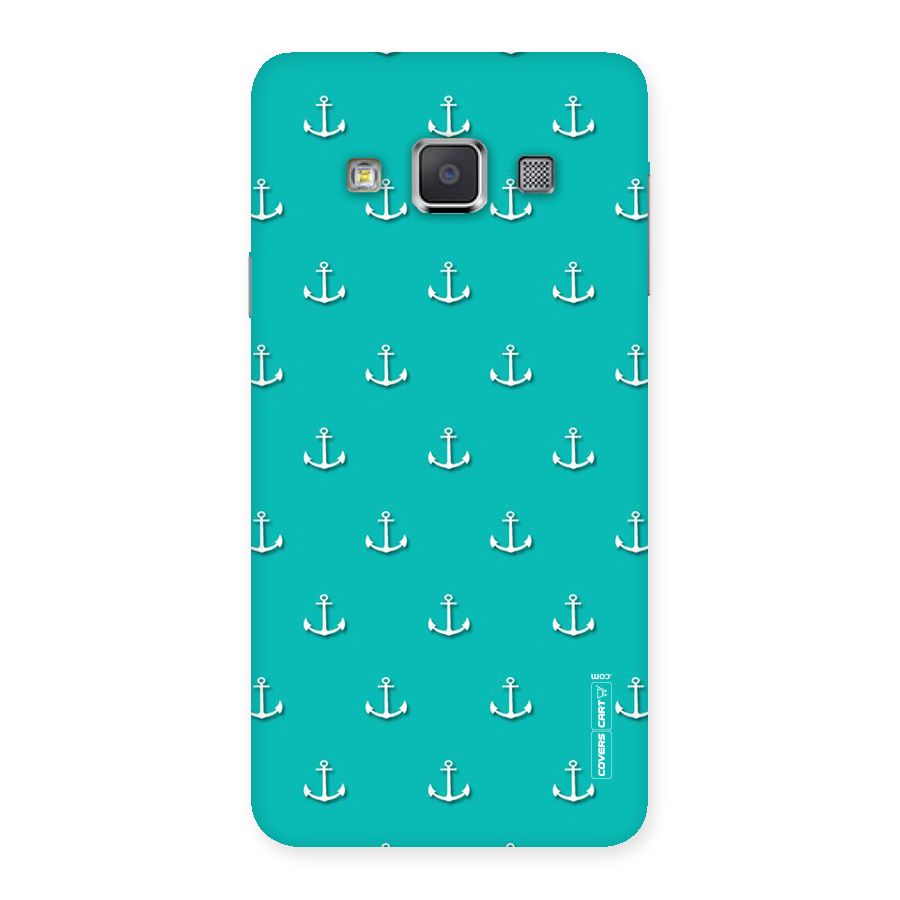 Light Blue Anchor Back Case for Galaxy A3