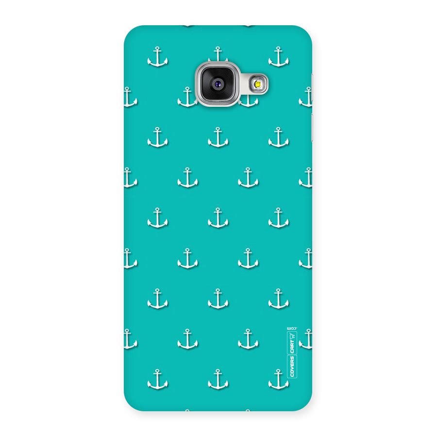 Light Blue Anchor Back Case for Galaxy A3 2016