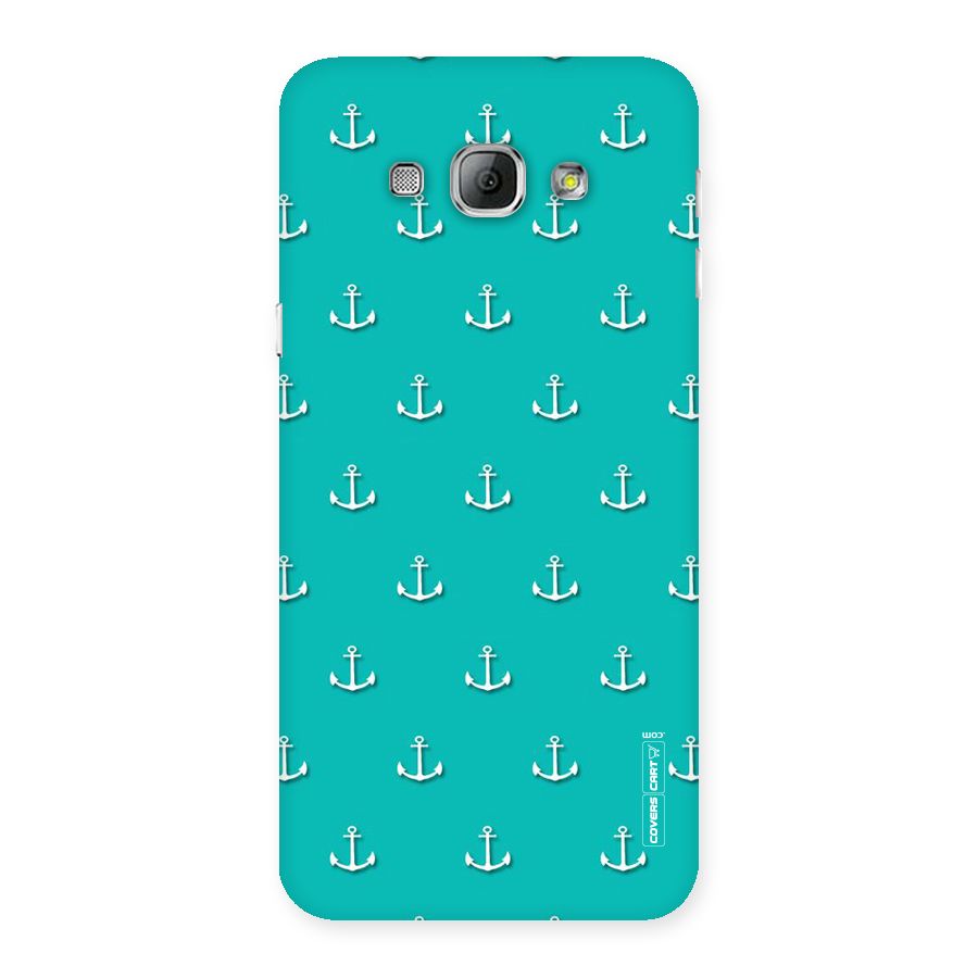 Light Blue Anchor Back Case for Galaxy A8