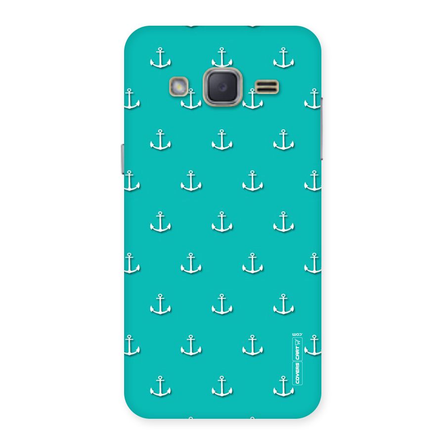 Light Blue Anchor Back Case for Galaxy J2