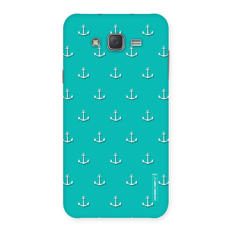 Light Blue Anchor Back Case for Galaxy J7