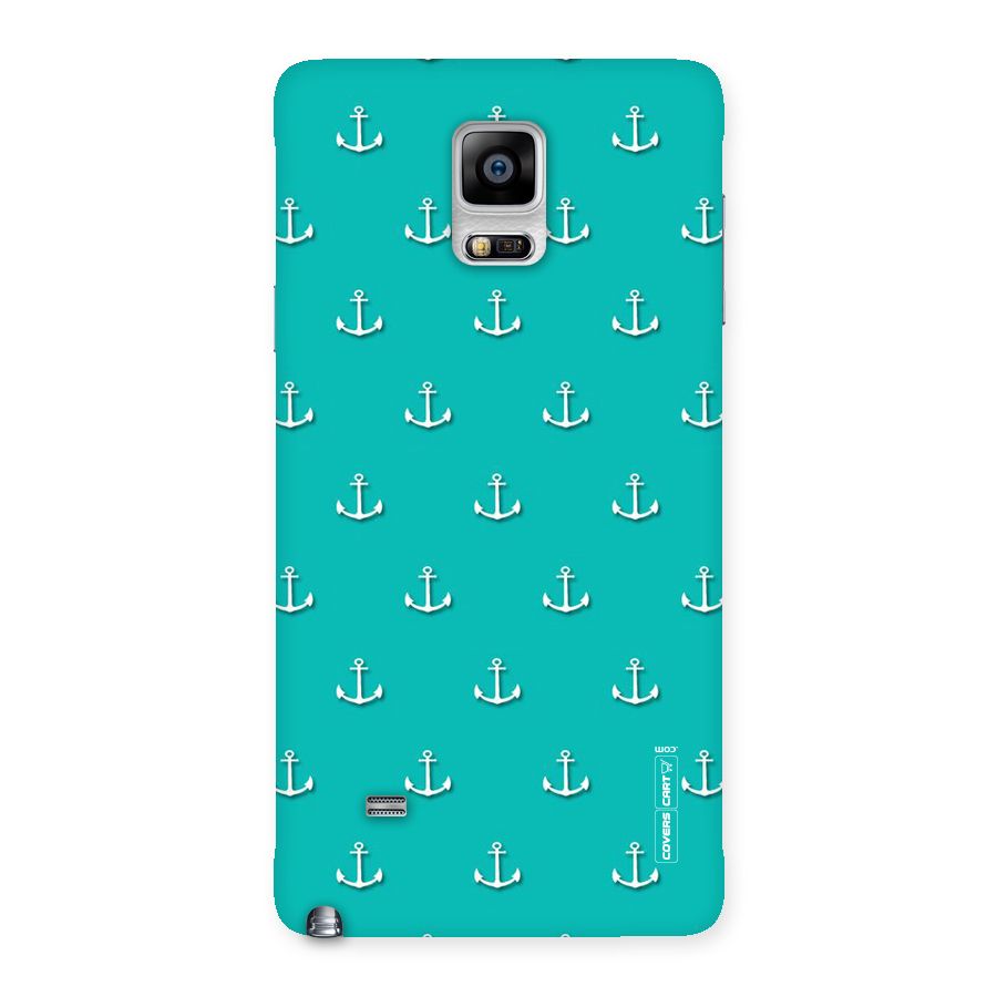 Light Blue Anchor Back Case for Galaxy Note 4