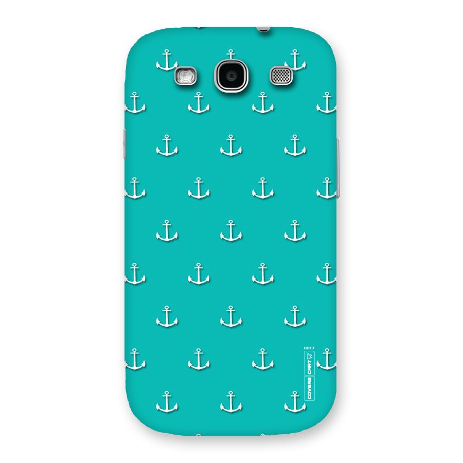 Light Blue Anchor Back Case for Galaxy S3