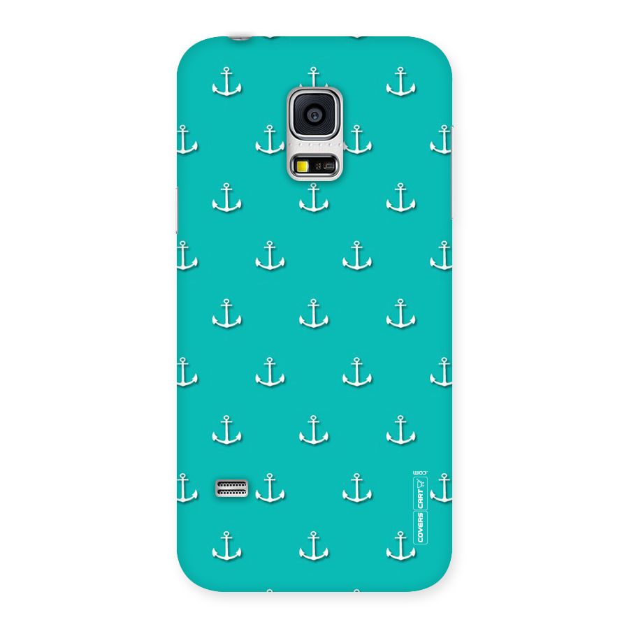 Light Blue Anchor Back Case for Galaxy S5 Mini