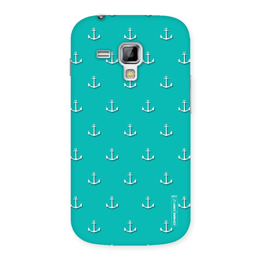Light Blue Anchor Back Case for Galaxy S Duos