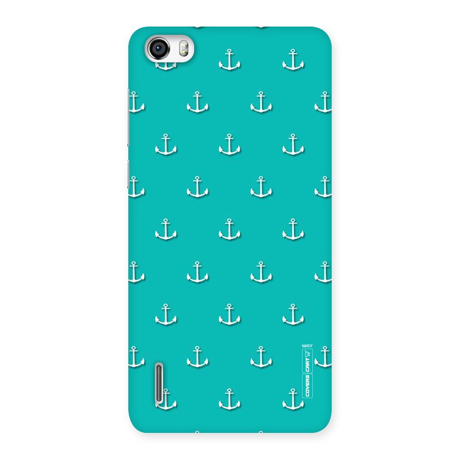 Light Blue Anchor Back Case for Honor 6