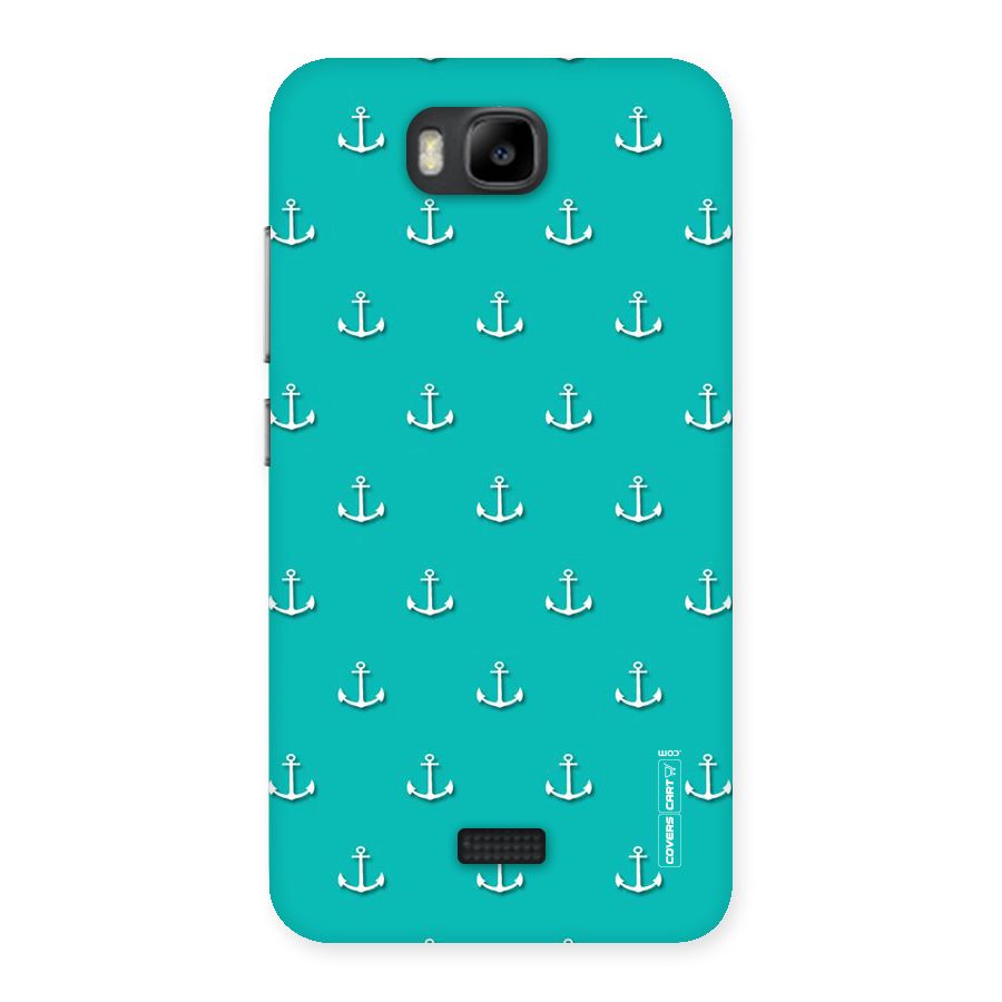 Light Blue Anchor Back Case for Honor Bee