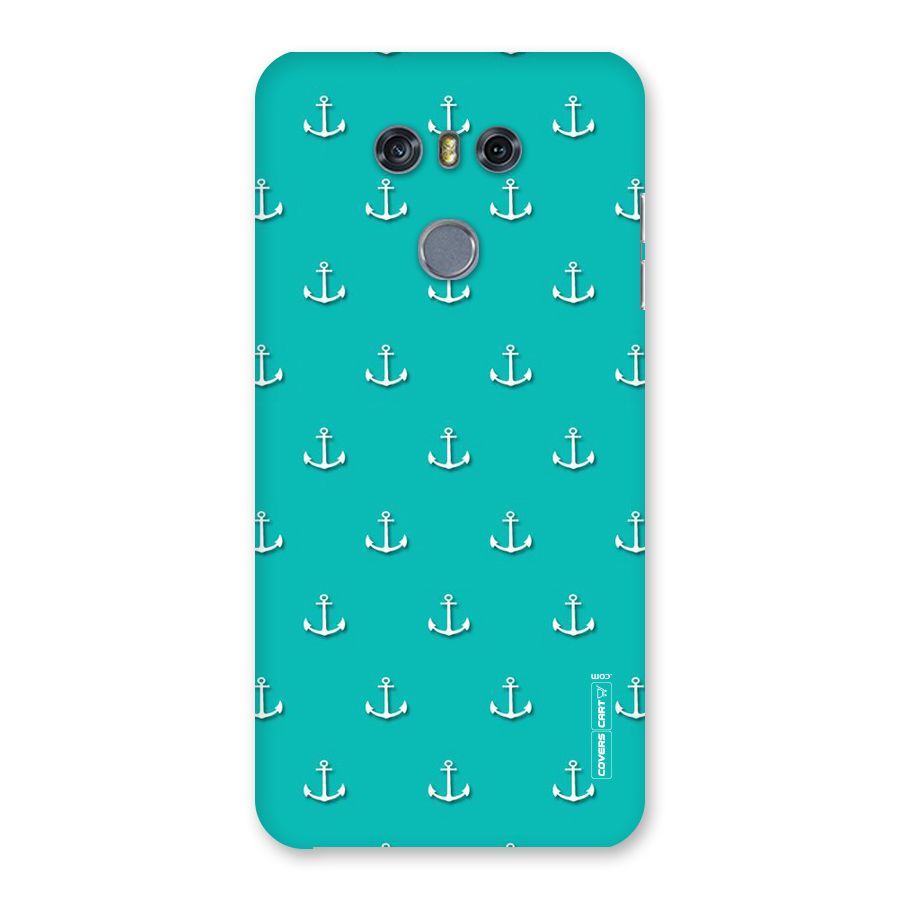 Light Blue Anchor Back Case for LG G6