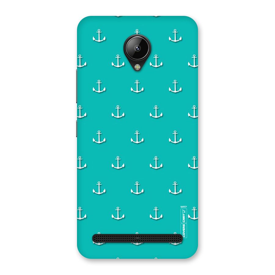 Light Blue Anchor Back Case for Lenovo C2